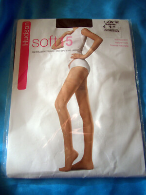 HUDSON Soft transparente matte halterlose Strümpfe Gr S (35-37) schwarz OVP