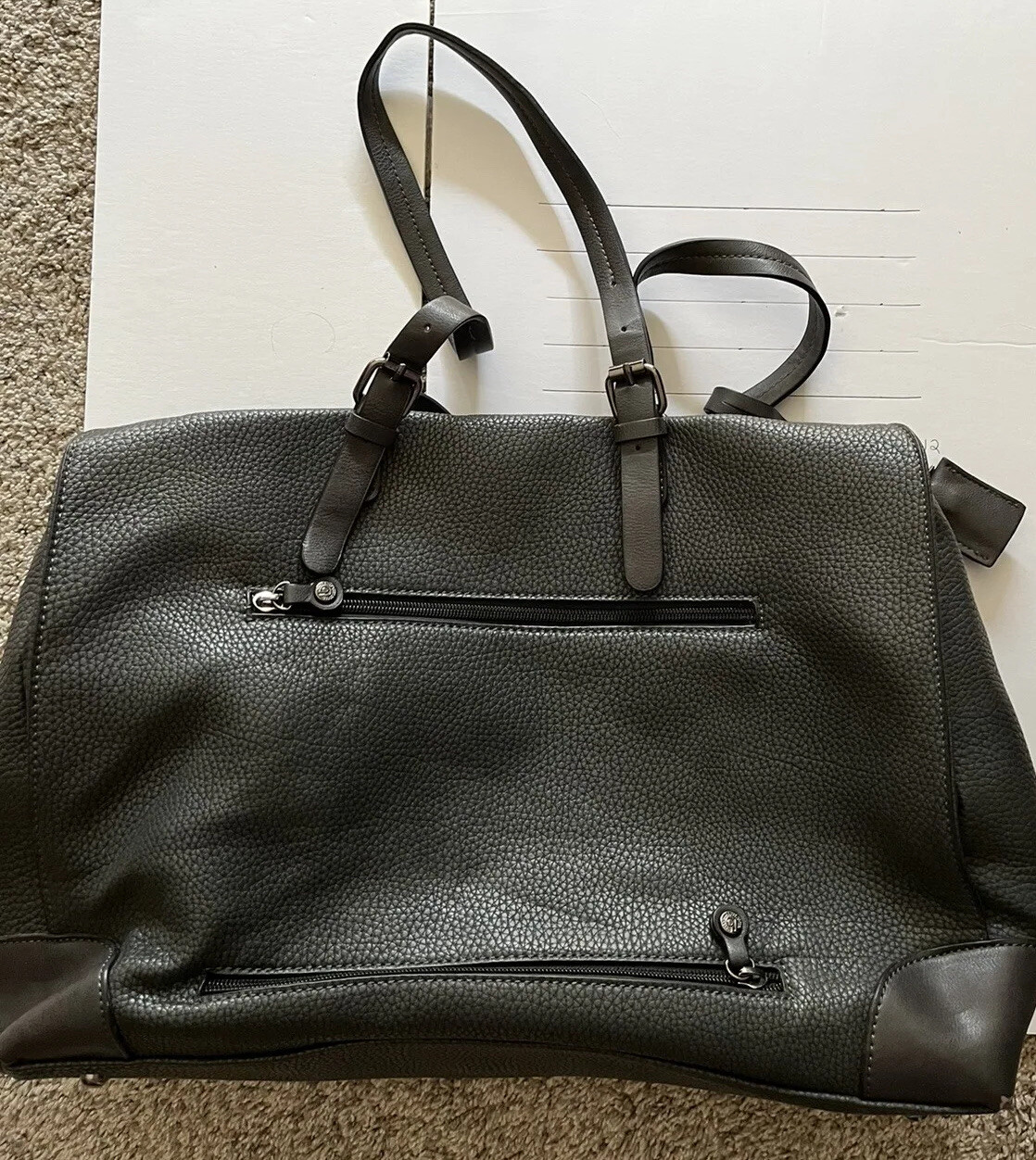 BOLSO DE MANO DE NEGOCIOS BUGATTI-BILBAO CUERO SINTÉTICO, ANTRACITA