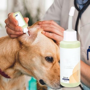 60ml Pet Cat Dog Ear Cleaner Ear Drops Oil Clean Infections Control