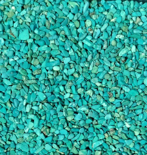 Türkis Edelstein Chips Nugget kein Loch ungebohrte Flaschen Schmuck Edelstein blau klein - Bild 5 von 12