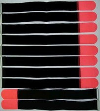 10 x Hook and Loop Cable Ties 500 x 50mm Neon Red Cable Ties Cable Hook and Loop Cable Hook and Loop