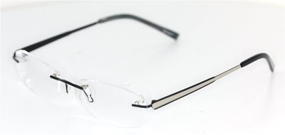 ZENNI Brille Schwarz/Silber glasses lunettes FASSUNG eyewear