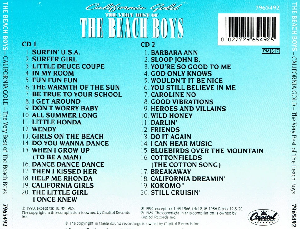(2CD's) The Beach Boys - California Gold - The Very Best Of The Beach Boys - Bild 2 von 2