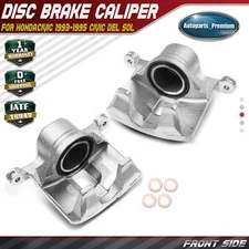 Pair Front Brake Calipers for Honda Civic EX 1993-1995 Civic del Sol 1994-1997