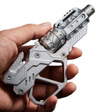 EDC QT-3000 Revolver Magnetic Push Slider Gun Spinner Button Fingertip Gyro Toy