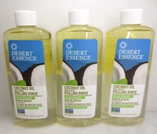 DESERT ESSENCE COCONUT OIL DUAL PHASE PULLING RINSE 8 OZ NWOB LOT OF 3