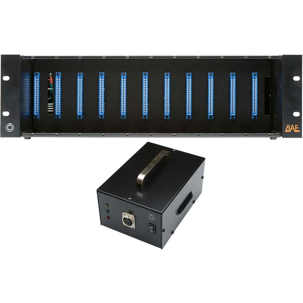 BAE Audio 11 Module 500 Series Rack Mount with Power Supply