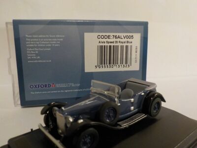 Modellauto, Alvis Speed 20 - königsblau, Oxford Druckguss. 1/76.  76alv005