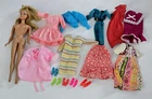 J-162 VINTAGE 1970'S MATTEL BARBIE BLONDE TNT DOLL WITH 70'S -80'S CLOTHING