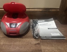 Magnavox MD6924-Red Portable Top Loading CD Boombox With AM/FM Radio Blue
