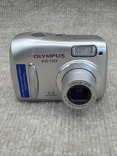 OLYMPUS FE-110 5.0 Megapixel Digital Camera - Powers On Untested