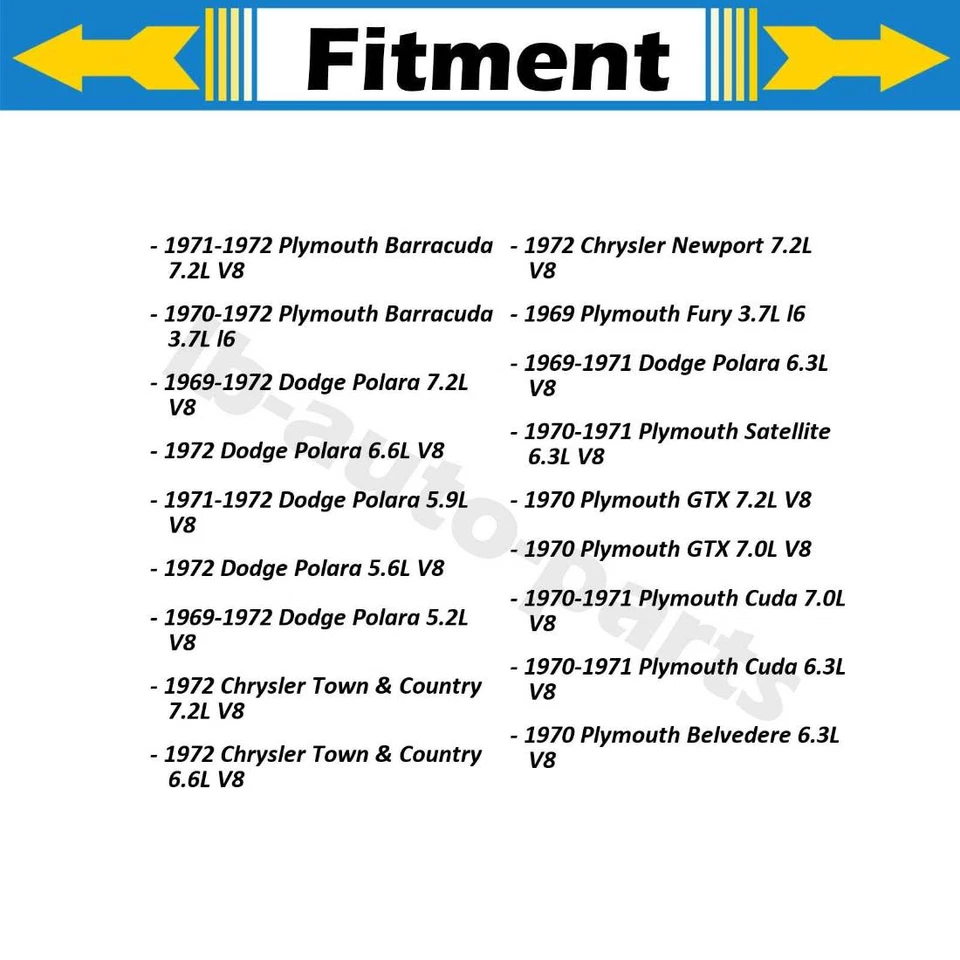 Manguera de freno delantera línea Sunsong 2 piezas para Chrysler 300 1969-1971 7,2 L Foto 4 de 4
