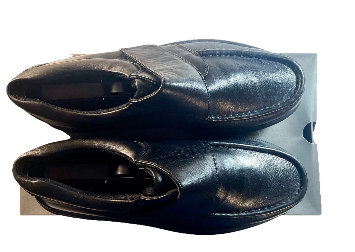 Hush Puppies Mens  18800 Sz 8 M Black  Leather Slip On Loafer Dress Shoes 51Uq1IeLycL._AC_UY900_.jpg main image 2