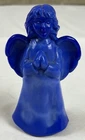 Vintage Fenton Angel Periwinkle Blue Swirl Slag Glass 5” Rare