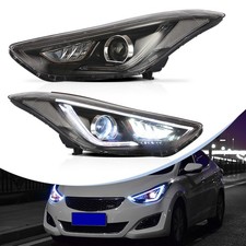 VLAND LED Scheinwerfer mit Gelb Blinker für Hyundai Elantra 2012-2015 Paar