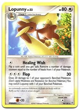 Lopunny 30/130 Rare Diamond & Pearl Pokemon on eBay