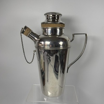 James Dixon & Sons versilberter 1,5 Pint Cocktail Shaker Art Deco 30er Jahre