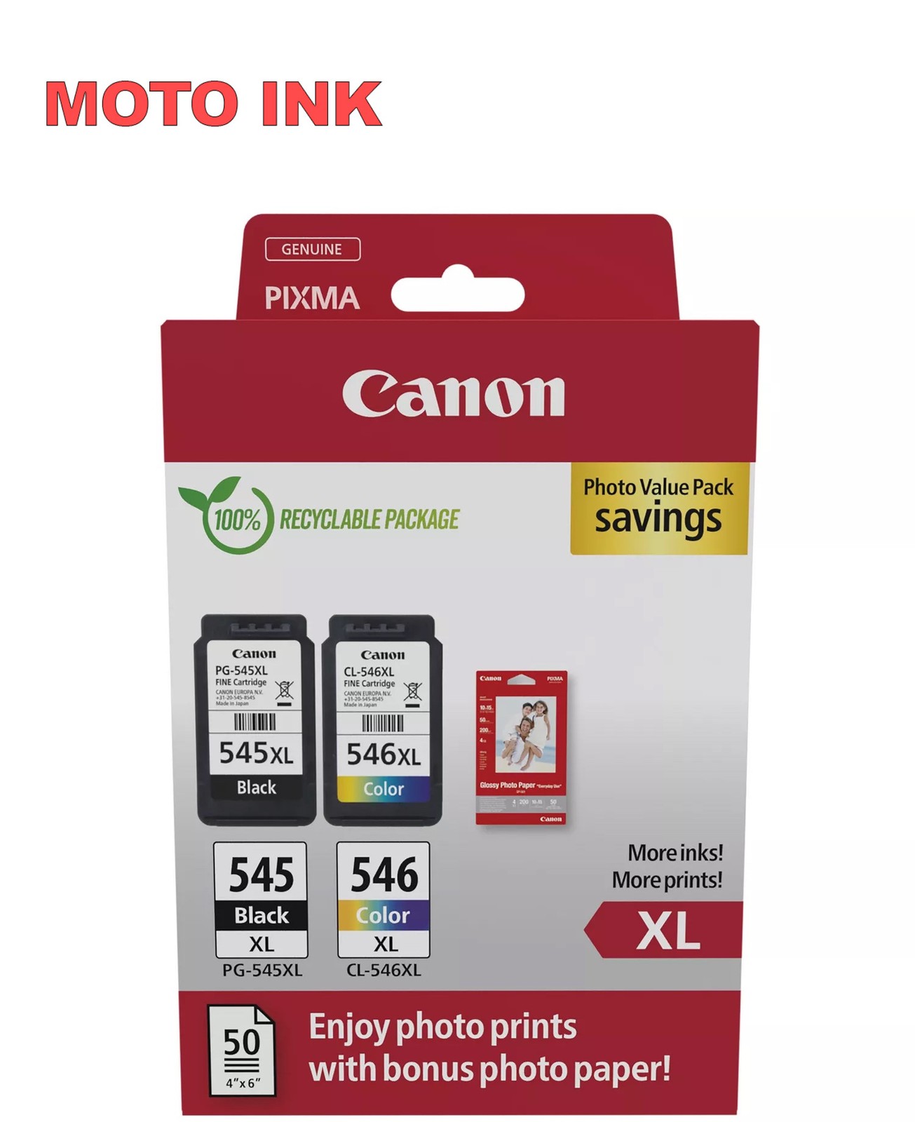 Genuine Canon PG-545XL / CL-546XL for PIXMA TS3351