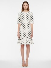 New Oscar de la Renta Polka Dot Sheath Dress