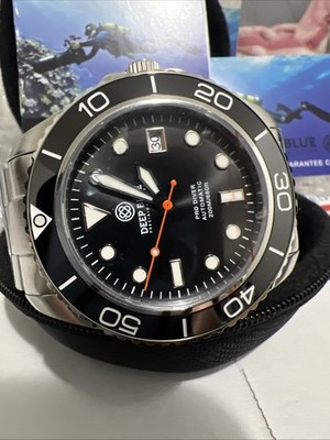 Authentic PRO DIVER 200 BLACK DIAL 42.5M AUTOMATIC DIVE WATCH(BNS  