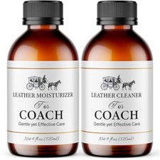 Leather Cleaner  Moisturizer Set, Gently Cleans Vachetta Leather, Restores Shin