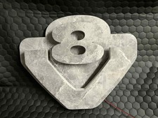 Scania V8 3D RED ACRYLIC GLOSS Led Mirror Board 24v/ 12v / USB