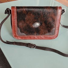 Bolso American West Piel de becerro Vaquera Costera Western Rodeo Niña