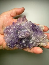Amethyst Lilac ‘Flower’ with Celadonite from Rio Grande do Sul, Brazil- Amazing!
