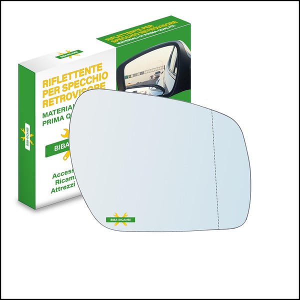Glas RüCkspiegel Verchromt AsphäRisch Seite Dx-Passeggero FüR Ford Focus C-image