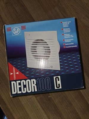 S&P Decor -100c Abluftventilator 13w 12v 40db U/min:2500,m3/h:95