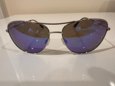 MAUI JIM CLIFF HOUSE Sunglasses MJ247-17 Silver /Blue Hawaii FRAMES ONLY 