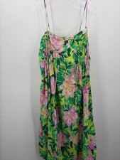 Pre-Owned Farm Rio Green Size XL Midi Sleeveless Dress