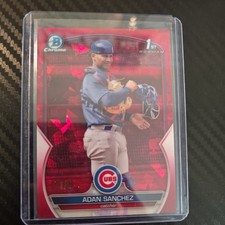 2023 Bowman Chrome Prospects Red Refractor 5/5 Adan Sanchez #BCP-219 00c9