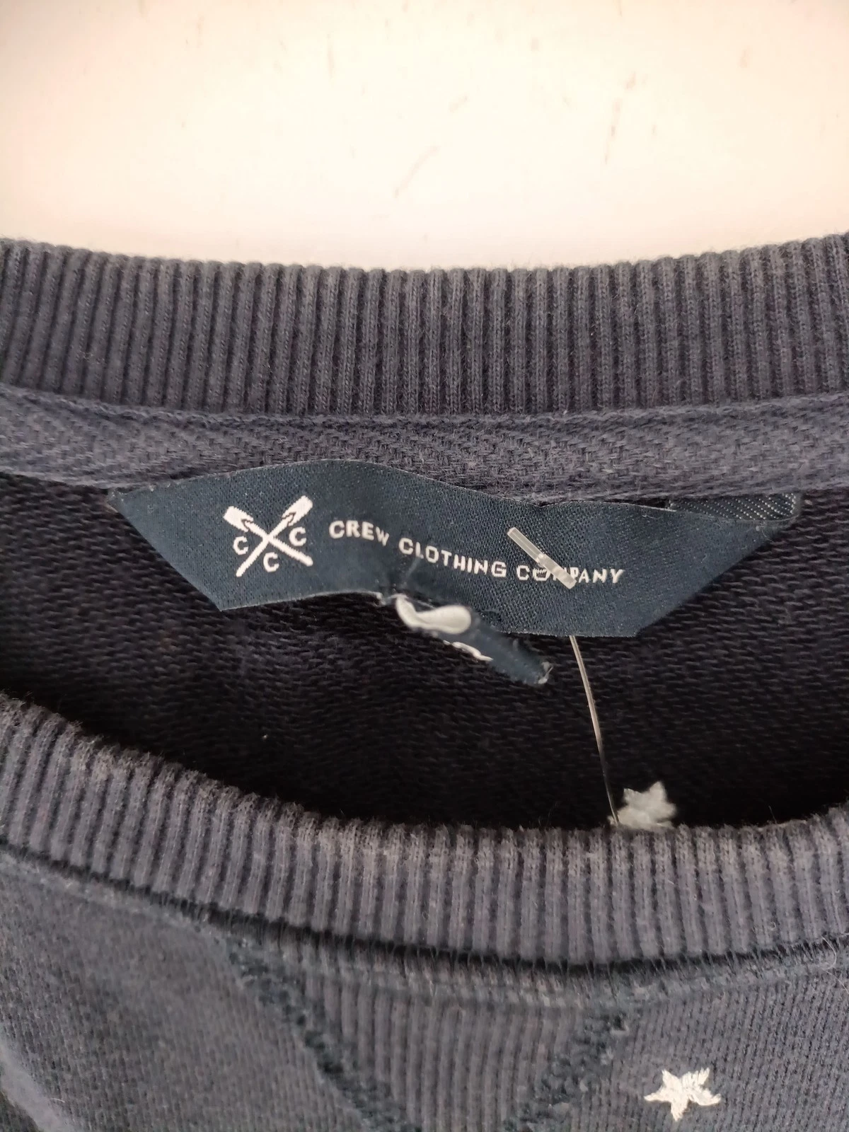 VETEMENTS Abbigliamento Crew Felpa Donna con Cappuccio UK 12 Blu 100% Cotone Pullover