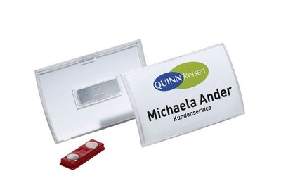 DURABLE Click Fold Namensschilder mit Magnet 7,5 x 4,0 cm, 10 St.