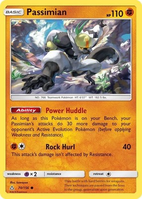 Pokemon Passimian Sun & Moon Ultra Prism 70/156 NM/Mint PACK FRESH