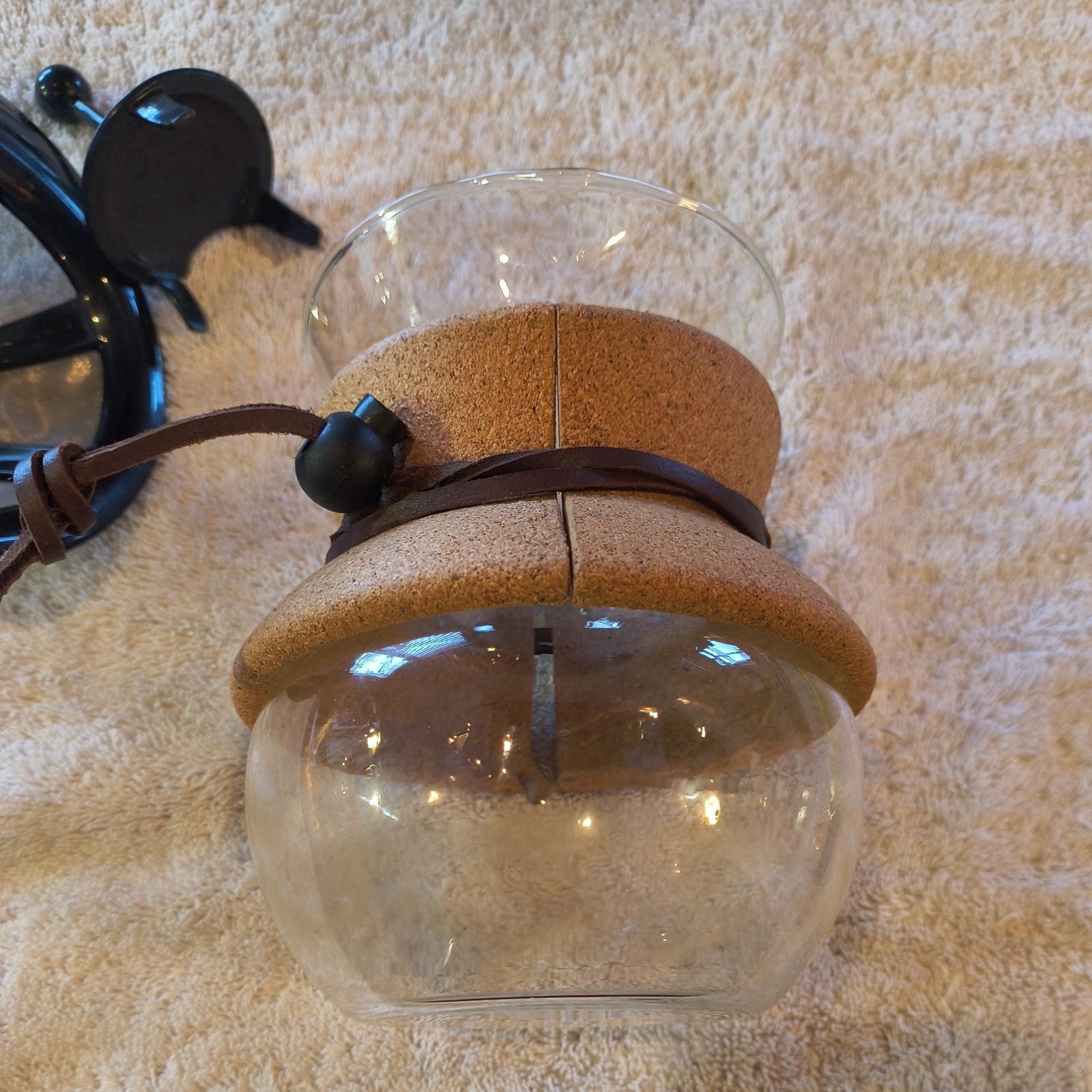By Mubod - 9" Glass With Cork Grip & Leather Strap