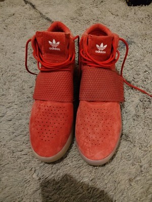 Mens Adidas Tubular Size 11 1/2 Red Hightops Great Condition