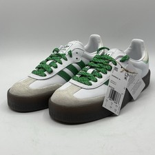 adidas Originals Sambae Women's Shoes White/Green, Size 7