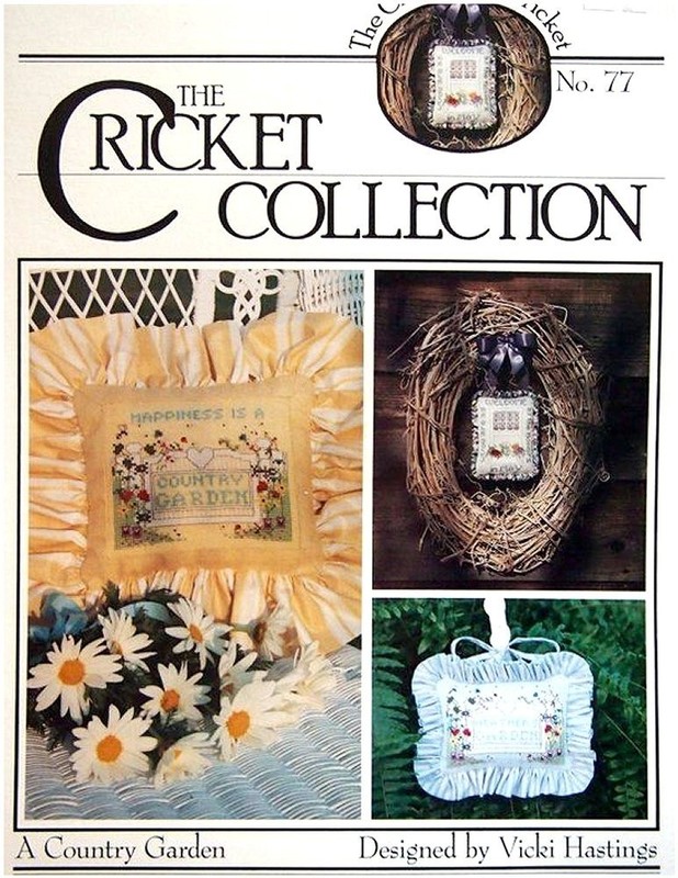 Cricket Collection A COUNTRY GARDEN 2 Cross Stitch Charts Leaflet Only samplers