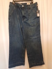 Universal Thread NWT High Waisted Wide Leg Cropped High-Rise Jeans 12 short