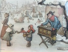 Anton Fleck 3D Decoupage 1970 d.n.c. N.Y. Dutch 3 dimensional artwork framed