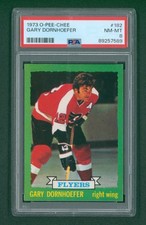 1973 O-Pee-Chee Hockey Card - #182 Gary Dornhoefer, PSA 8 NM/MT