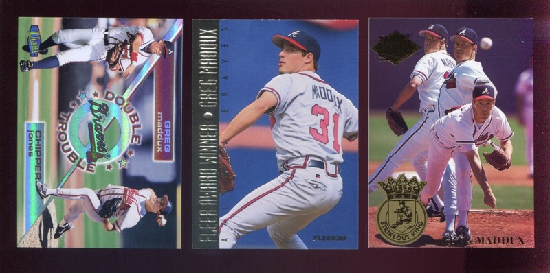 Greg Maddux 1994-1998 Fleer Ultra-Fleer-Fleer Ultra Insert Card Lot of (3)