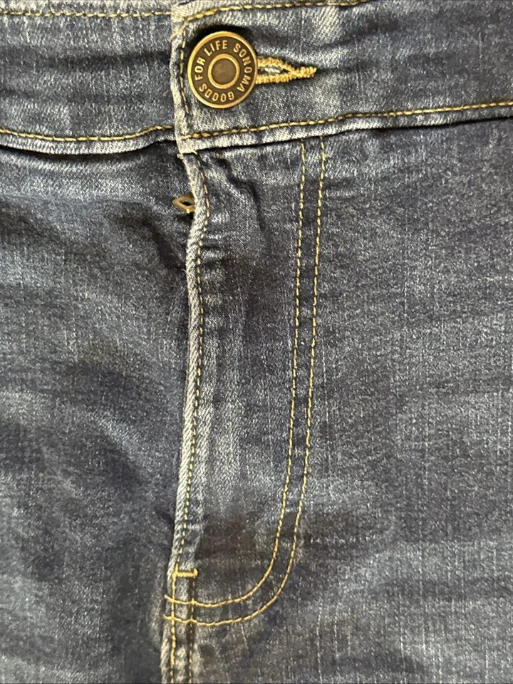 Pantalones de mezclilla para hombre Sonoma azul oscuro pierna recta ropa flexible talla 45x25 Foto 4 de 4