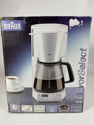 Braun FlavorSelect KF 187 Coffee Maker 12 Cup NOS Vintage