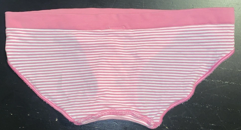 VINTAGE 2005 VICTORIA'S SECRET PINK YOGA Bikini PANTY Striped XS NEW - Image 2 of 4