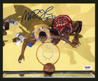 9/28/2010 Magic Johnson Autographed 8x10 PSA/DNA Perfect Auto and Michael Jordan