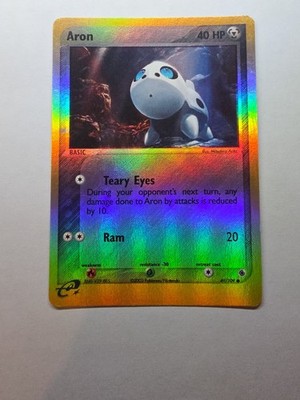 Aron 49/109 Pokemon TCG Ruby and Sapphire Reverse Holo LP