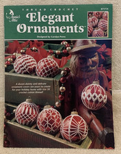 1999 Annie's Attic ELEGANT THREAD CROCHET ORNAMENTS Pattern Leaflet #871714 GUC